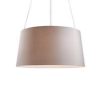 kdln Tripod pendant light, cream, Ø 55 cm, textile