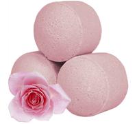 10x Scented Mini Bath Bomb Fizzers - Chill Pills (Rose)