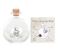 KDMD 10cm Glass Spell Jar with Recipe Booklet in White KDMD White