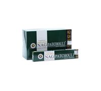 KDMD 15g Golden Nag Patchouli Incense Sticks for Meditation & Relaxation in Dark Green KDMD Dark Green
