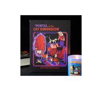 KDMD 19x25cm The Cat Dimension Canvas Plaque by Steven Rhodes in Blue | Size: 19x25 cm KDMD Blue 19x25 cm
