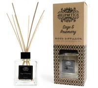 KDMD 200ml Sage & Rosemary Essential Oil Reed Diffuser in Black KDMD Black