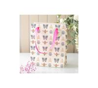 KDMD 23cm Medium Floral Bug Print Gift Bag in Cream KDMD Cream