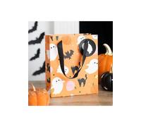 KDMD 23cm Sweet & Spooky Ghost Print Gift Bag in Orange KDMD Orange