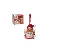 KDMD 3 Inch Elf Ornament With 3 Col Changing Light In Printed Box 5 Pack in Red KDMD Red