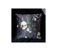 KDMD 35cm Square Venom & Vines Print Cushion in Black KDMD Black