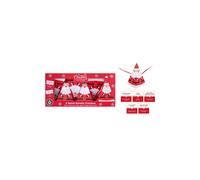 KDMD 6 Santa Novelty Crackers Red Christmas Ornament KDMD Red