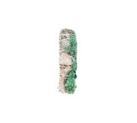KDMD 6in Ritual Wand Smudge Stick with White Sage, Abalone & Quartz KDMD White