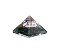 KDMD 70mm Green Aventurine Orgonite Pyramid Flower of Life KDMD Green One Size