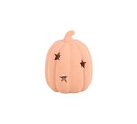 KDMD 9cm Terracotta Pumpkin Tealight Holder for Autumn & Halloween Decor in Peach KDMD Peach