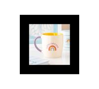 KDMD A Little Cup of Calm Rainbow Ceramic Mug 370ml KDMD Multicolor