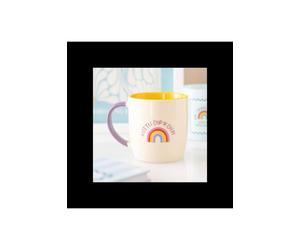 KDMD A Little Cup of Calm Rainbow Ceramic Mug 370ml KDMD Multicolor
