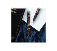 KDMD Abundance Green Aventurine Crystal Wand Pen in Brown KDMD Brown
