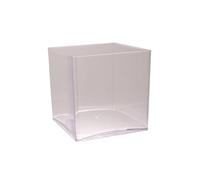 KDMD Acrylic Cube Vase 15cm 2 Pack Clear KDMD Clear