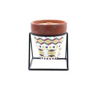 KDMD Agnes Cat Herb Garden Candle Geranium Terracotta Pot KDMD Multicolor