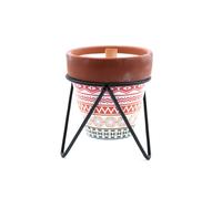 KDMD Agnes & Cat Herb Garden Soy Candle Mint Fresh in Terracotta Pot KDMD Terracotta