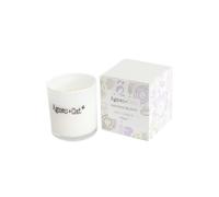 KDMD Agnes & Cat Japanese Bloom Soy Votive Candle with Silver Lid in White KDMD White
