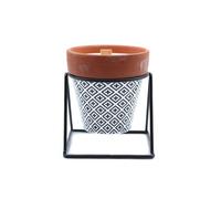 KDMD Agnes & Cat Lavender Soft Garden Candle in Terracotta Pot KDMD Multicolor