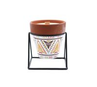 KDMD Agnes & Cat Sage Herb Garden Soy Candle with Wooden Wick in White KDMD White