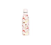 KDMD All Over Mushroom Print Metal Water Bottle in Cream KDMD Cream