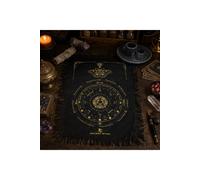 KDMD Ancient Witch Mystic Moth Pendulum Divination Cloth Black Gold KDMD Black One Size