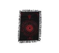 KDMD Ancient Witch Sun Face Pendulum Divination Cloth Black Blood Red KDMD Black