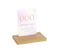 KDMD Angel Number Affirmation Cards with Wooden Stand in Pink KDMD Pink