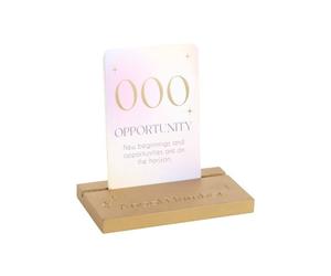 KDMD Angel Number Affirmation Cards with Wooden Stand in Pink KDMD Pink