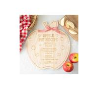 KDMD Apple Pie Recipe Serving Board - Rustic Kitchen Decor & Gift in Natural KDMD Natural