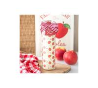 KDMD Apple Print Apple Pie Tube Candle in Cream KDMD Cream