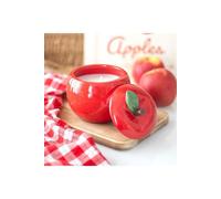 KDMD Apple Shaped Candle Jar in Red KDMD Red