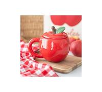 KDMD Apple Shaped Lidded Mug in Red KDMD Red