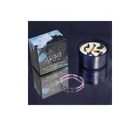 KDMD Aquarius Zodiac Crystal Candle & Gemstone Bracelet Set in Blue KDMD Blue