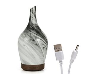 KDMD Aroma Atomiser - Glass Abstract Grey USB KDMD Grey