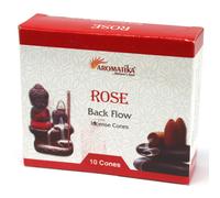 KDMD Aromatica Backflow Incense Cones - Rose in Red KDMD Red