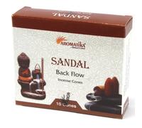 KDMD Aromatica Backflow Incense Cones - Sandalwood in Brown KDMD Brown