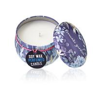 KDMD Art Tin Candle - Assorted Design - Romantic Garden - Tea & Rose in Purple KDMD Purple