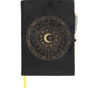 KDMD Astrology Wheel Journal with Black Obsidian Pen KDMD Black