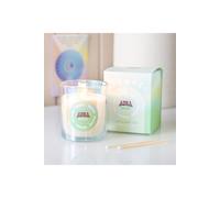 KDMD Aura Energy Lotus Mint Tea Iridescent Candle-35H Burn, Uplifting Scent in Green KDMD Green