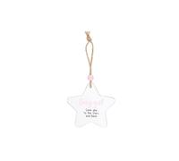 KDMD Baby Hanging Star Sentiment Sign in White KDMD White