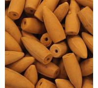 KDMD Back Flow Incense Cones - Amber (approx 225 pcs) 500g in Yellow KDMD Yellow