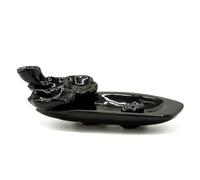 KDMD Backflow Incense Burner - Lotus Pond & Incense Stick Holder in Black KDMD Black