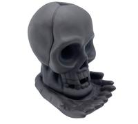 KDMD Backflow Incense Burner - Weeping Skull (with light) in Grey KDMD Grey
