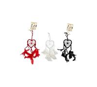KDMD Bali Dreamcatchers - Small Heart - Black/White/Red KDMD Multicolor