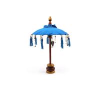 KDMD Bali Home Decor Parasol Cotton Turquoise 40cm Handcrafted in Blue KDMD Blue