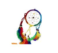 Bali Rainbow Dream Catcher - Medium Round, Good & Bad Dream Protection