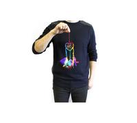 KDMD Bali Rainbow Heart Dream Catcher - Handcrafted Native American Decor KDMD Multicolor