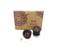 KDMD Banjara Resin Cups - Mayan Myrrh Ethno Tribal Smudge Cups (6) in Black KDMD Black