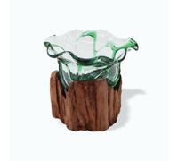 KDMD Beer Bottles - Large Fancy Sweet Bowl on Wood in Brown KDMD Brown