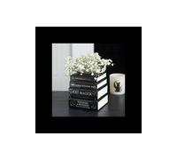 KDMD Black Cat Magick Book Stack Ceramic Vase for Flowers KDMD Black